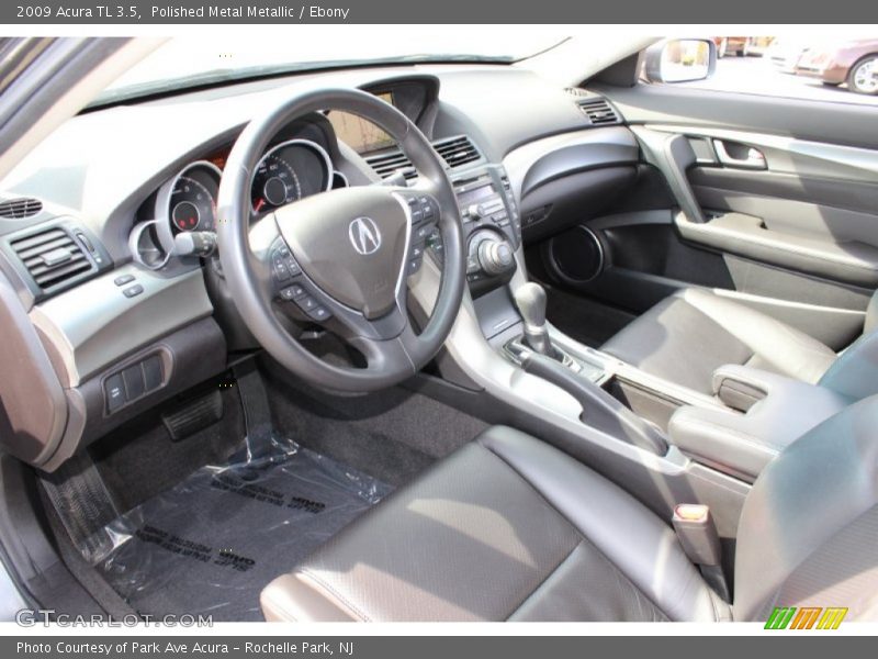 Polished Metal Metallic / Ebony 2009 Acura TL 3.5