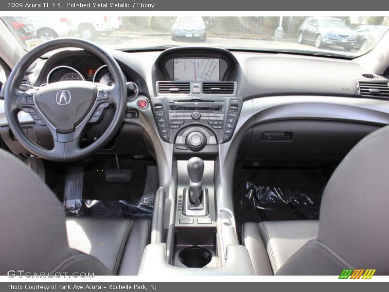 Polished Metal Metallic / Ebony 2009 Acura TL 3.5