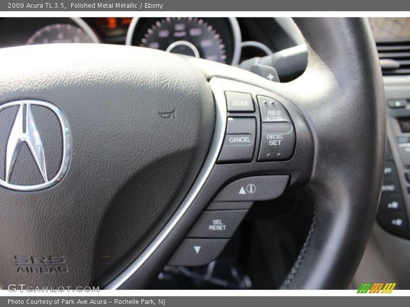 Polished Metal Metallic / Ebony 2009 Acura TL 3.5