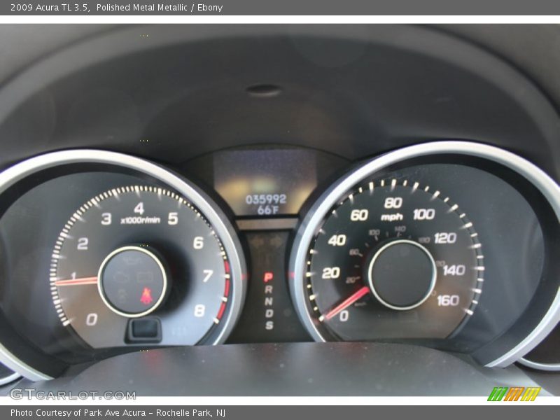 Polished Metal Metallic / Ebony 2009 Acura TL 3.5