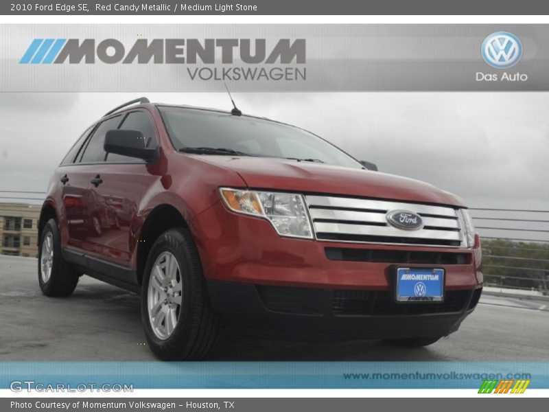 Red Candy Metallic / Medium Light Stone 2010 Ford Edge SE