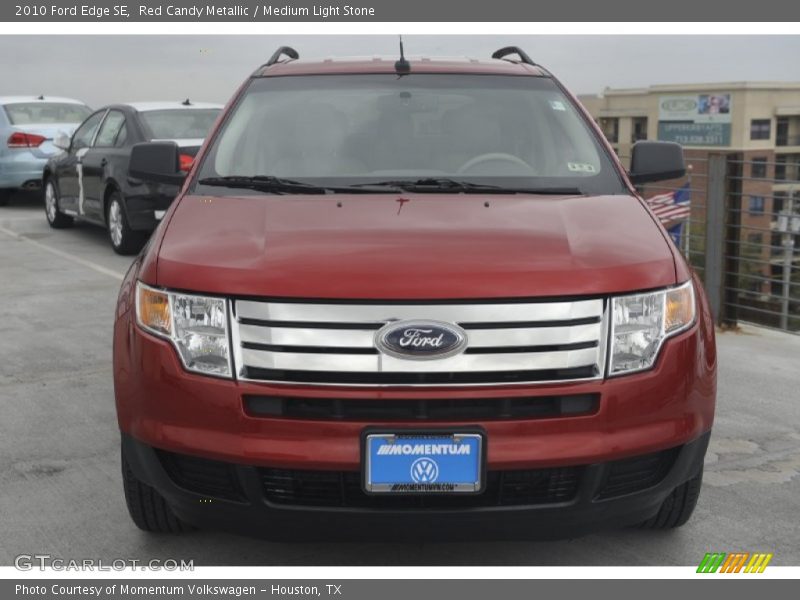 Red Candy Metallic / Medium Light Stone 2010 Ford Edge SE