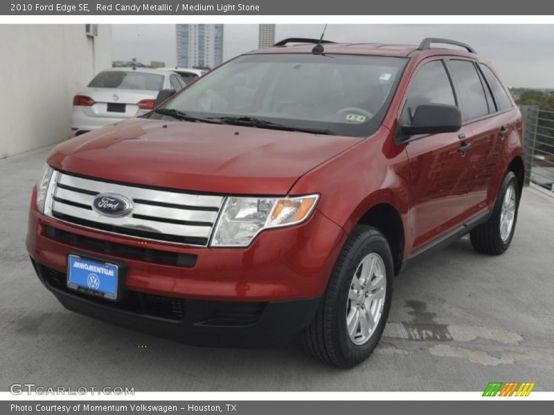 Red Candy Metallic / Medium Light Stone 2010 Ford Edge SE