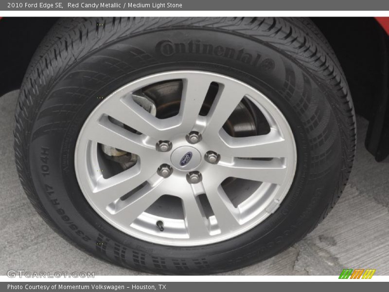 Red Candy Metallic / Medium Light Stone 2010 Ford Edge SE