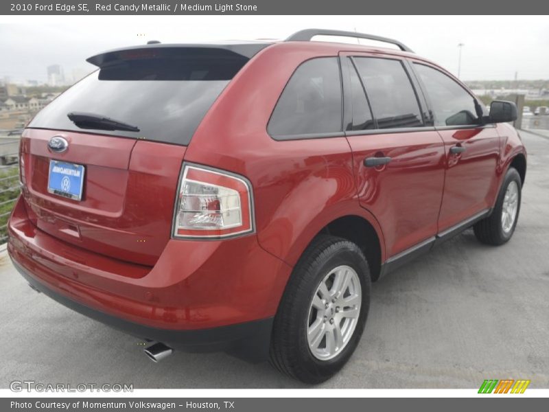 Red Candy Metallic / Medium Light Stone 2010 Ford Edge SE