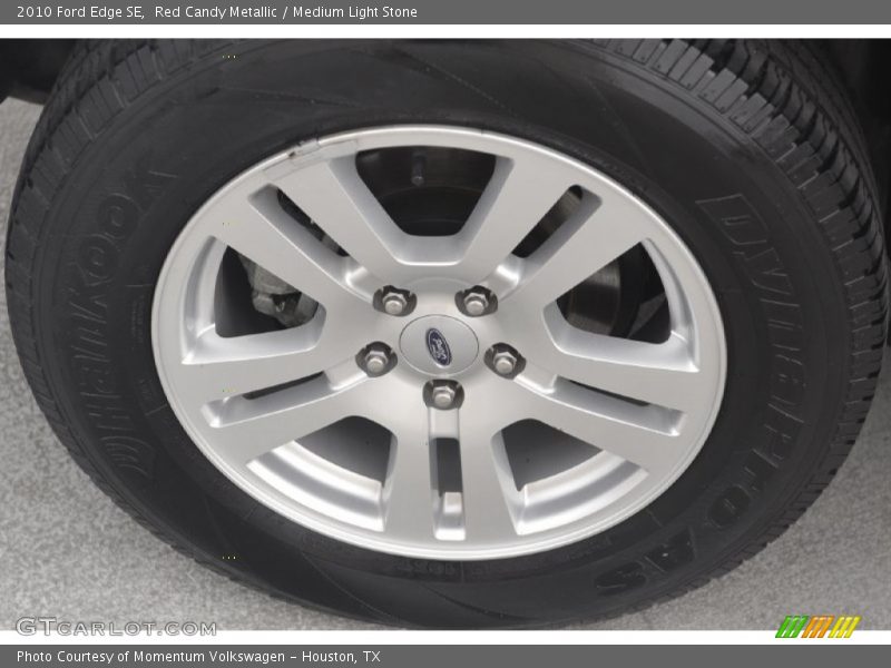 Red Candy Metallic / Medium Light Stone 2010 Ford Edge SE