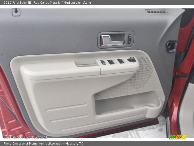 Red Candy Metallic / Medium Light Stone 2010 Ford Edge SE