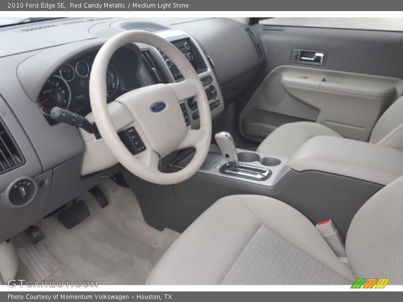 Red Candy Metallic / Medium Light Stone 2010 Ford Edge SE
