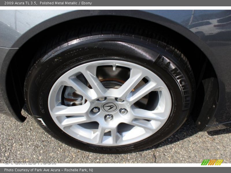 Polished Metal Metallic / Ebony 2009 Acura TL 3.5