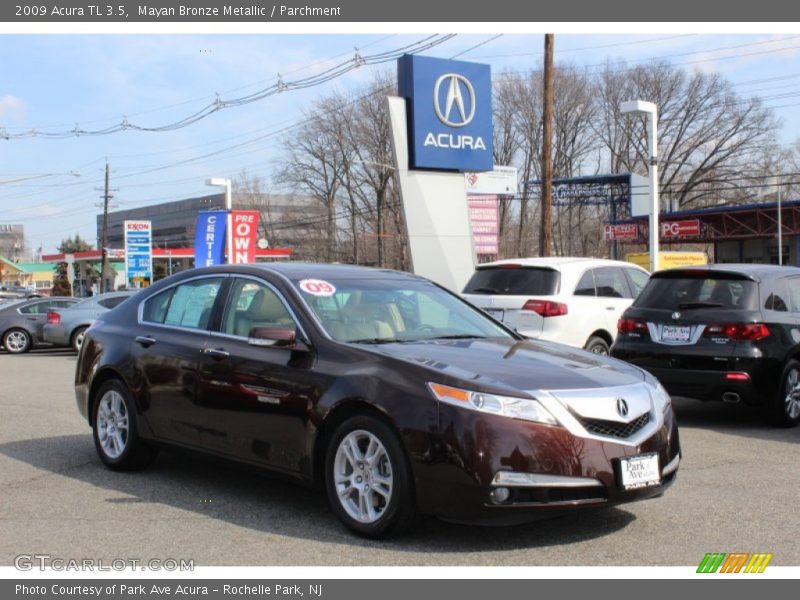Mayan Bronze Metallic / Parchment 2009 Acura TL 3.5