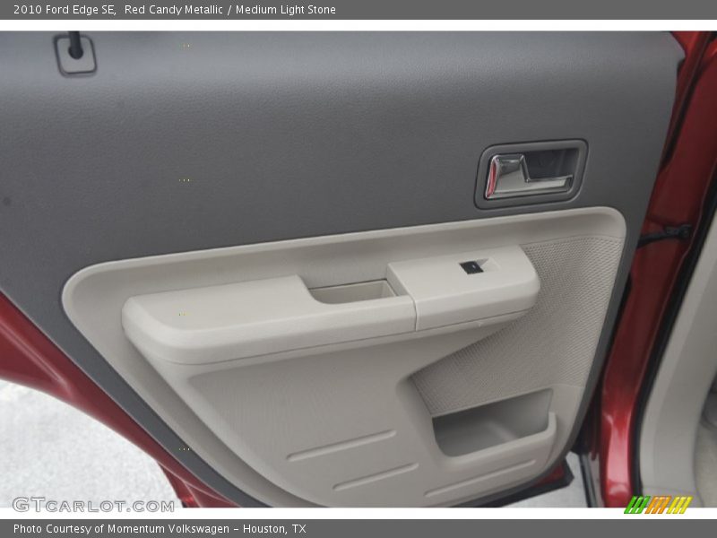 Red Candy Metallic / Medium Light Stone 2010 Ford Edge SE