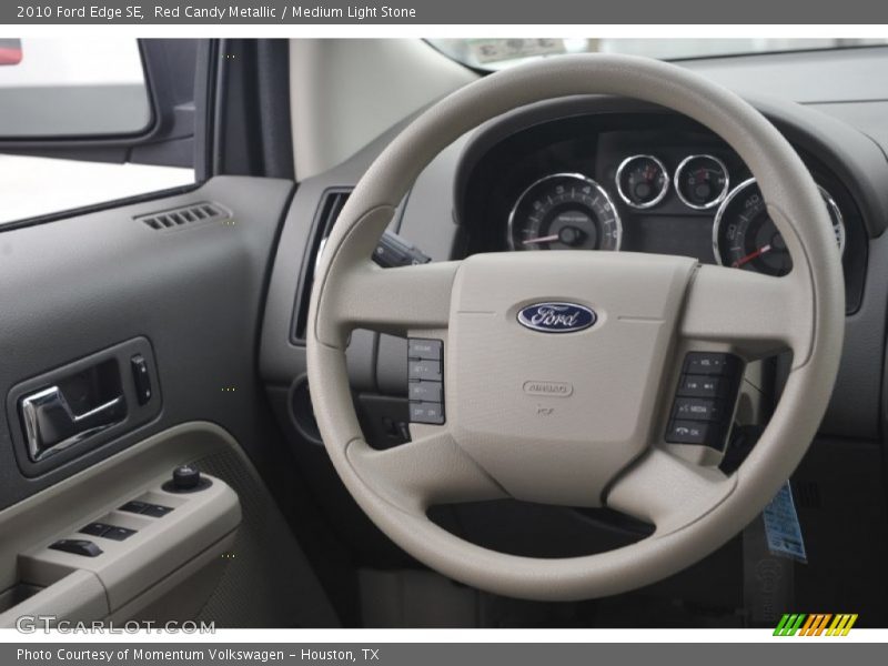 Red Candy Metallic / Medium Light Stone 2010 Ford Edge SE