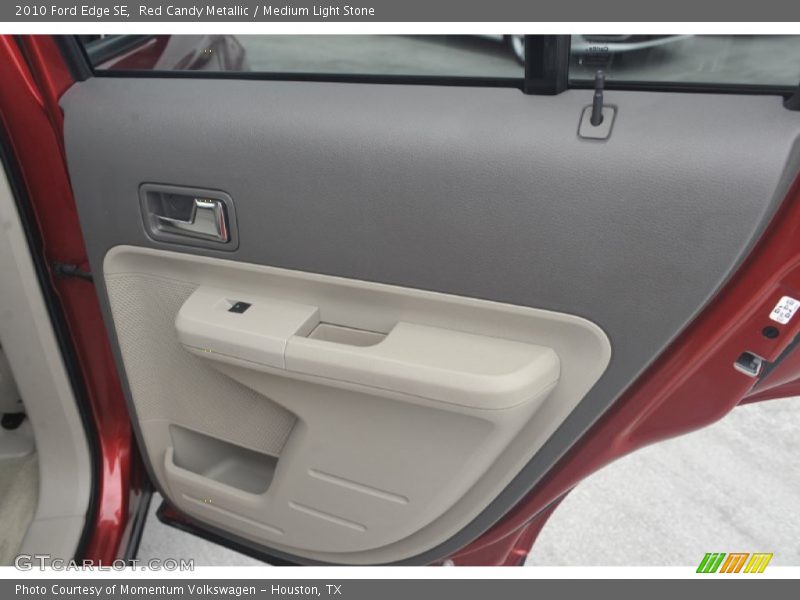 Red Candy Metallic / Medium Light Stone 2010 Ford Edge SE
