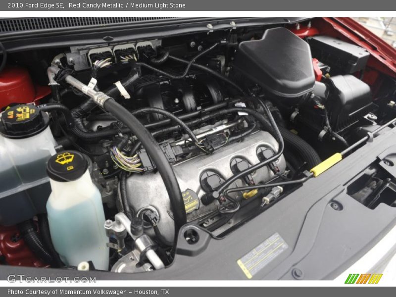 Red Candy Metallic / Medium Light Stone 2010 Ford Edge SE
