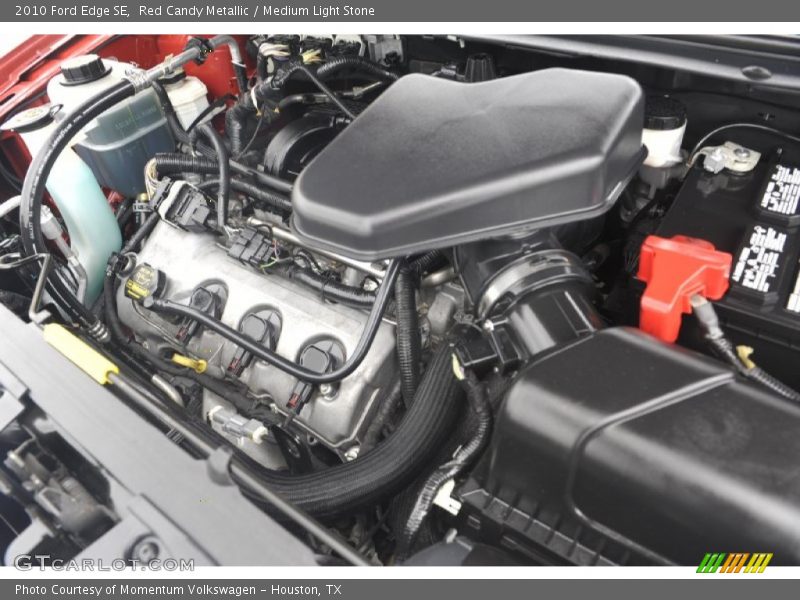 Red Candy Metallic / Medium Light Stone 2010 Ford Edge SE