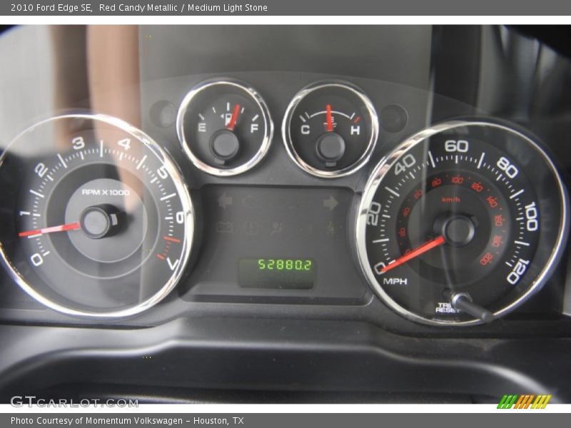 Red Candy Metallic / Medium Light Stone 2010 Ford Edge SE