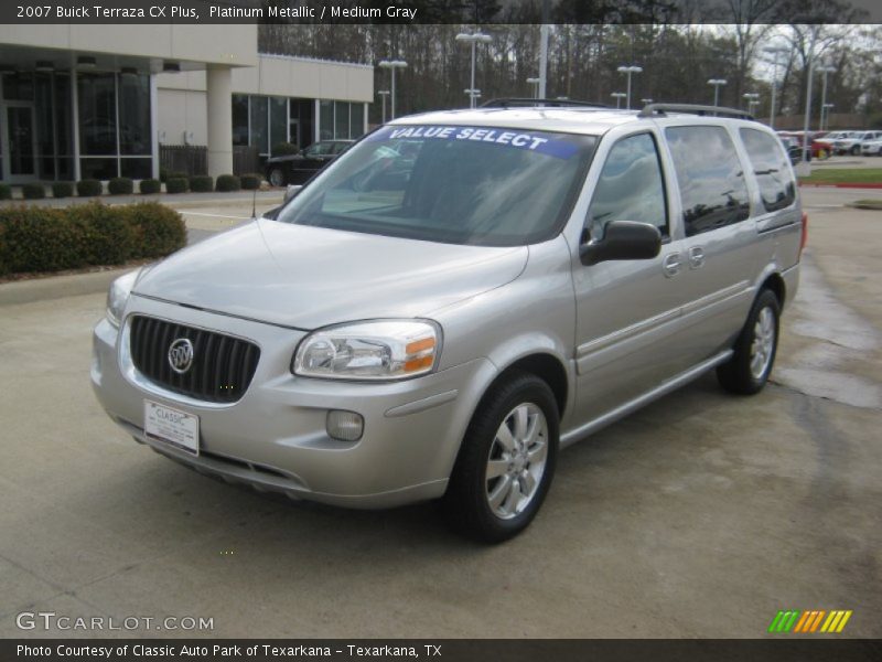 Platinum Metallic / Medium Gray 2007 Buick Terraza CX Plus