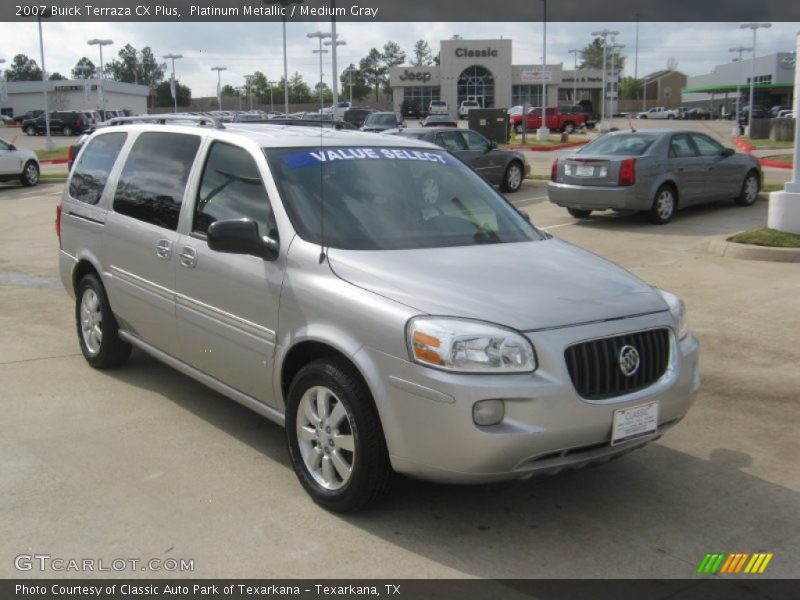 Platinum Metallic / Medium Gray 2007 Buick Terraza CX Plus
