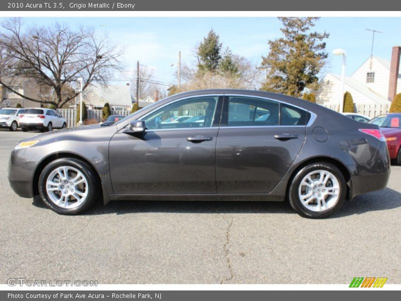 Grigio Metallic / Ebony 2010 Acura TL 3.5