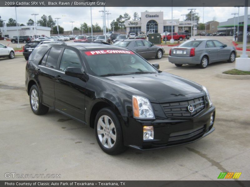 Black Raven / Ebony/Light Gray 2009 Cadillac SRX V6