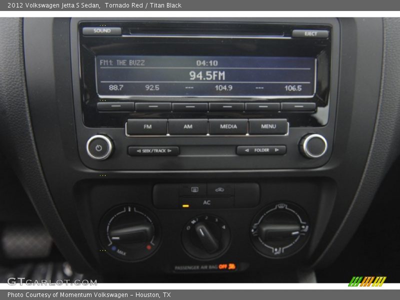 Tornado Red / Titan Black 2012 Volkswagen Jetta S Sedan