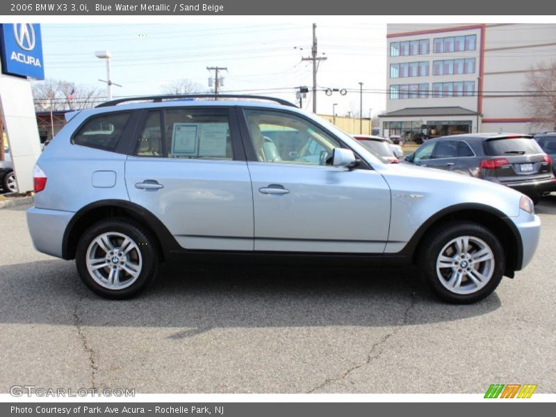 Blue Water Metallic / Sand Beige 2006 BMW X3 3.0i