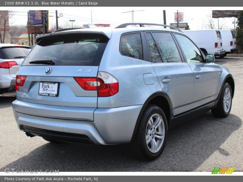 Blue Water Metallic / Sand Beige 2006 BMW X3 3.0i
