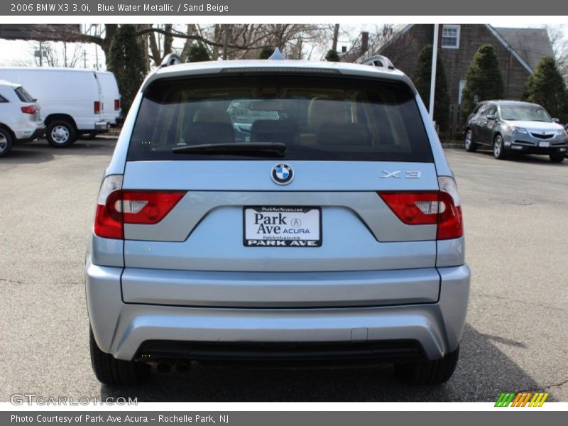 Blue Water Metallic / Sand Beige 2006 BMW X3 3.0i