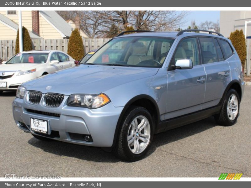 Blue Water Metallic / Sand Beige 2006 BMW X3 3.0i