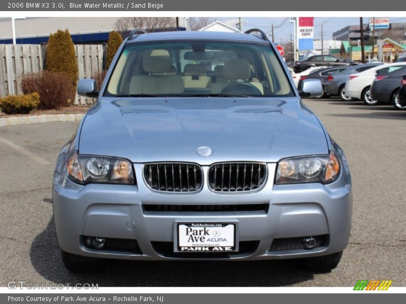 Blue Water Metallic / Sand Beige 2006 BMW X3 3.0i