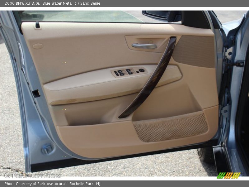 Blue Water Metallic / Sand Beige 2006 BMW X3 3.0i