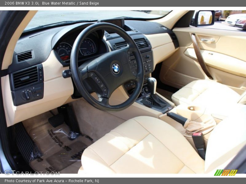 Sand Beige Interior - 2006 X3 3.0i 