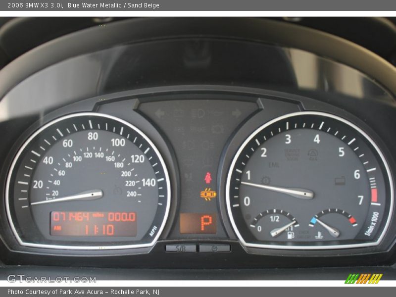  2006 X3 3.0i 3.0i Gauges