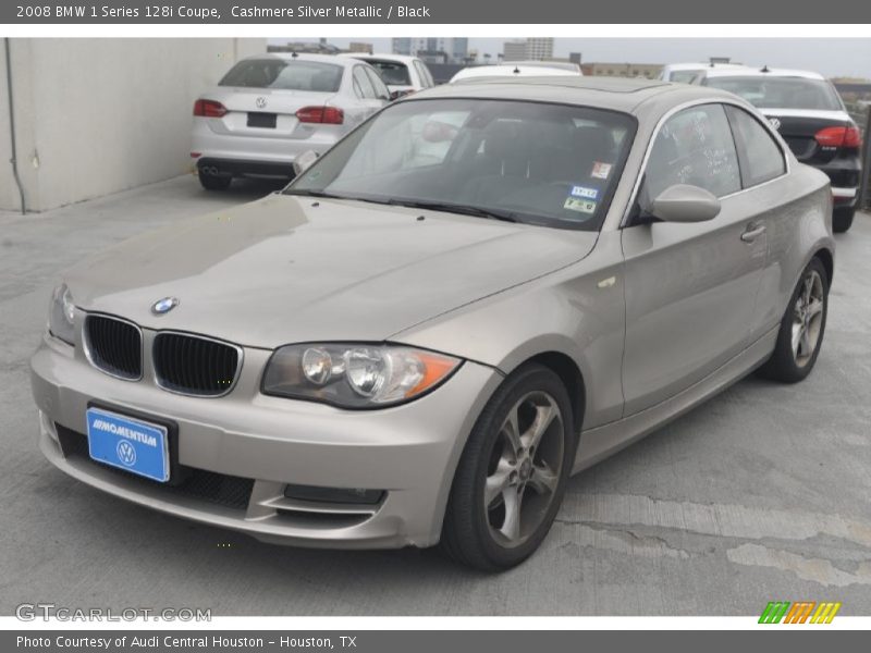 Cashmere Silver Metallic / Black 2008 BMW 1 Series 128i Coupe