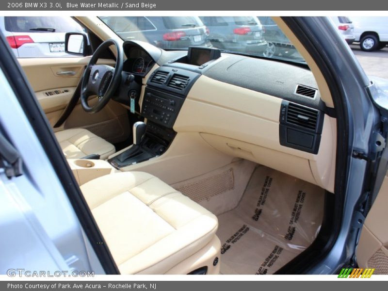 Blue Water Metallic / Sand Beige 2006 BMW X3 3.0i