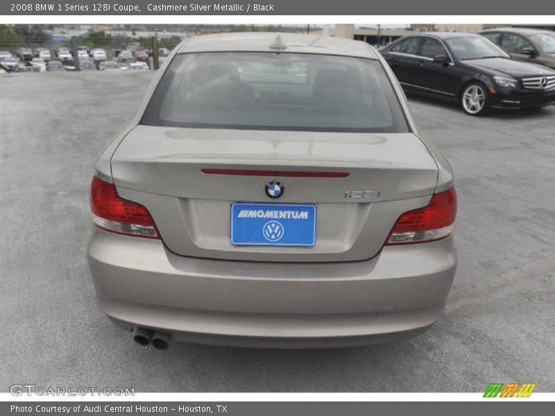 Cashmere Silver Metallic / Black 2008 BMW 1 Series 128i Coupe