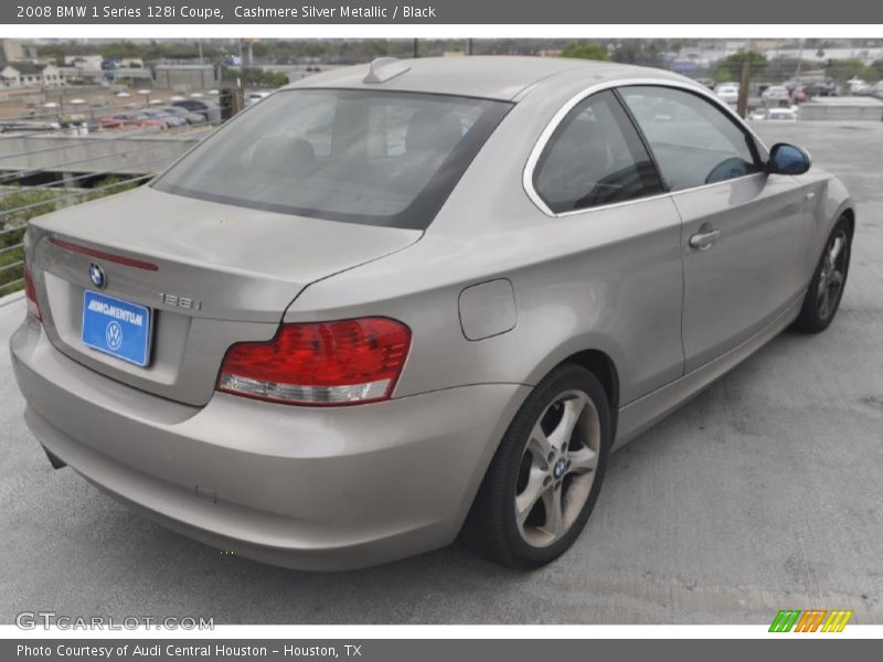 Cashmere Silver Metallic / Black 2008 BMW 1 Series 128i Coupe