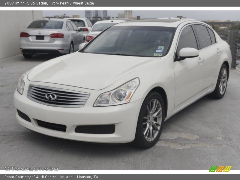 Ivory Pearl / Wheat Beige 2007 Infiniti G 35 Sedan
