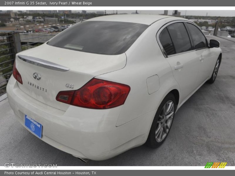 Ivory Pearl / Wheat Beige 2007 Infiniti G 35 Sedan