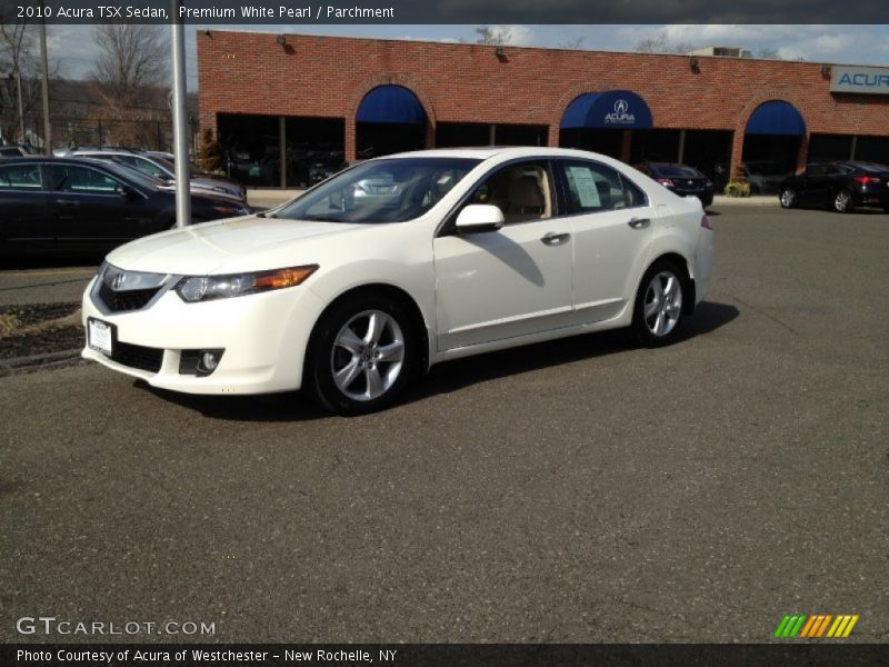 Premium White Pearl / Parchment 2010 Acura TSX Sedan