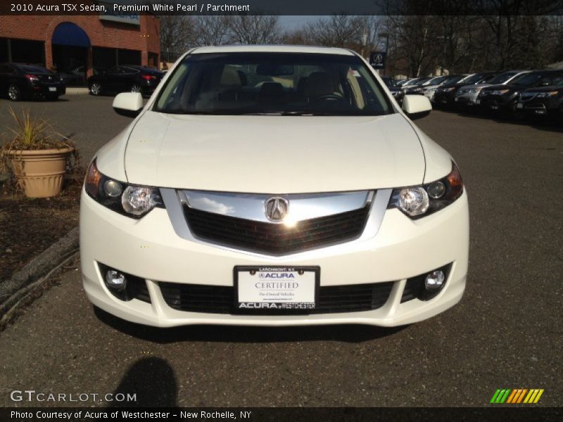 Premium White Pearl / Parchment 2010 Acura TSX Sedan
