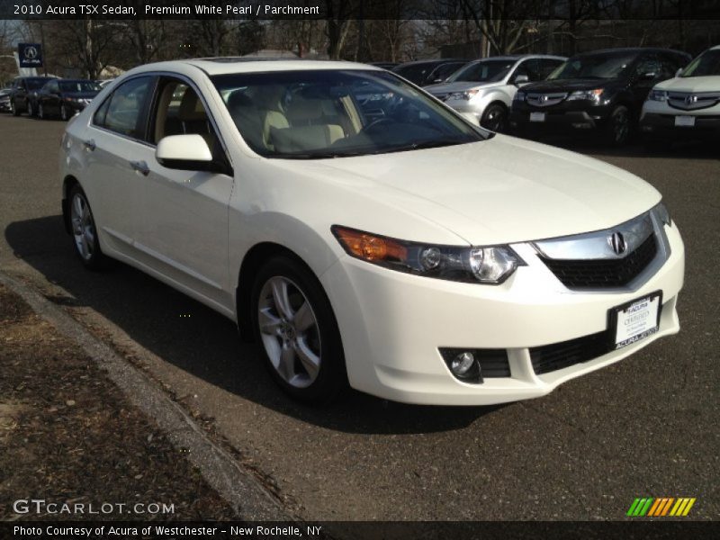 Premium White Pearl / Parchment 2010 Acura TSX Sedan