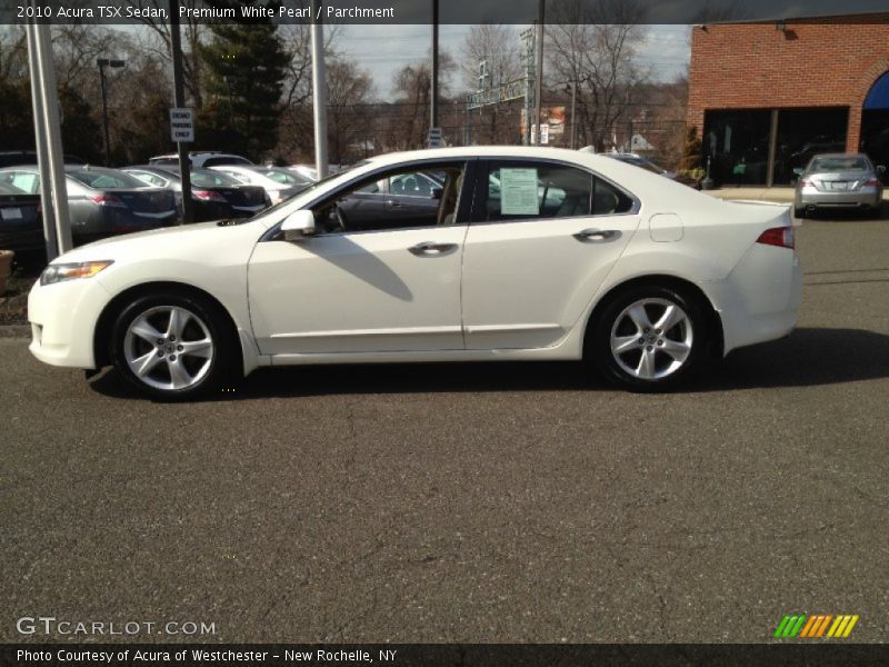 Premium White Pearl / Parchment 2010 Acura TSX Sedan