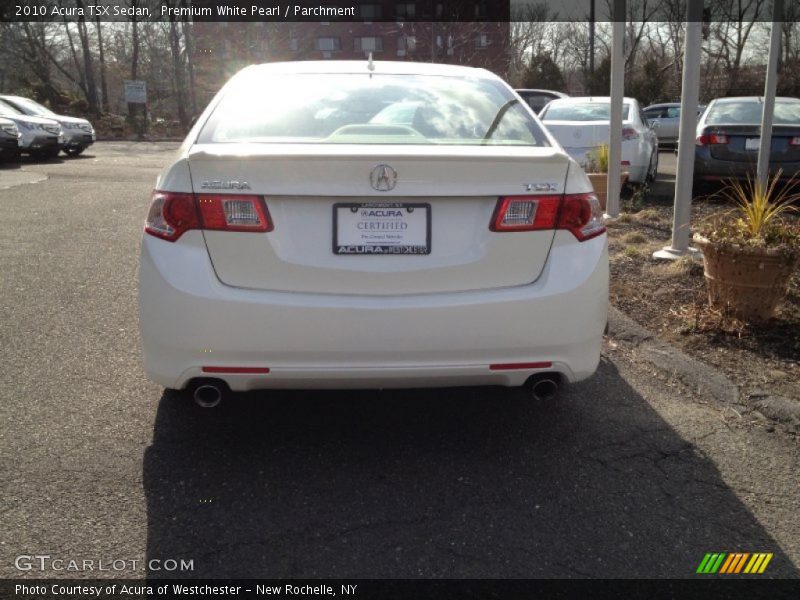 Premium White Pearl / Parchment 2010 Acura TSX Sedan
