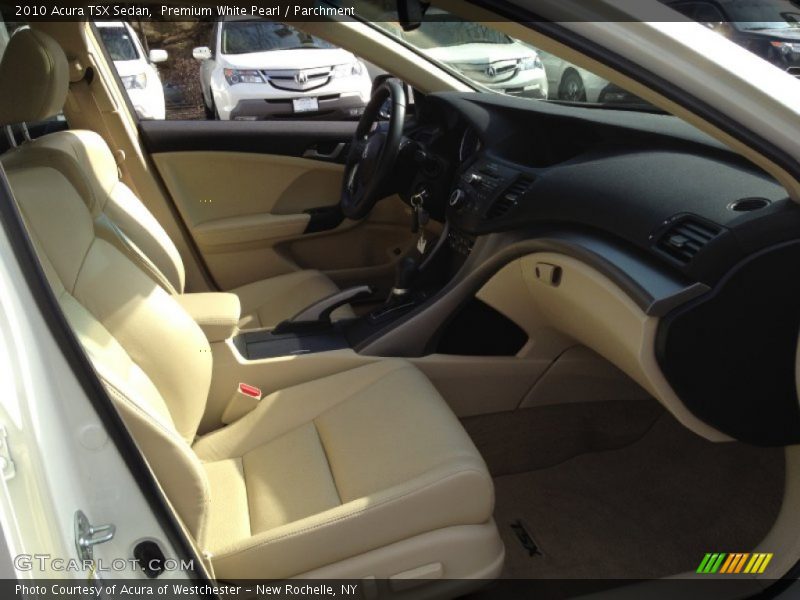 Premium White Pearl / Parchment 2010 Acura TSX Sedan