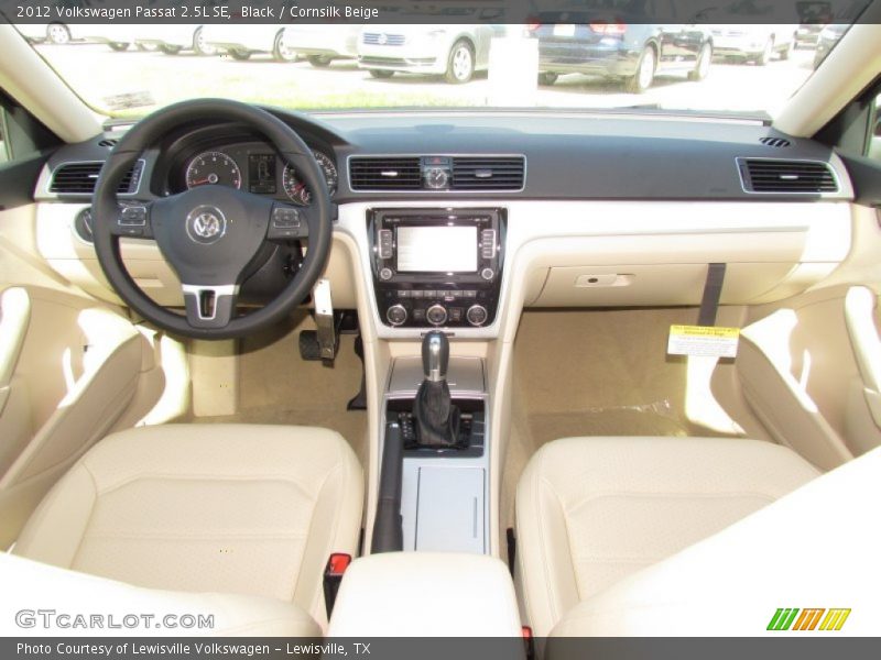 Black / Cornsilk Beige 2012 Volkswagen Passat 2.5L SE
