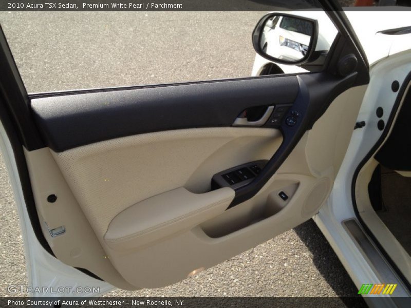 Premium White Pearl / Parchment 2010 Acura TSX Sedan