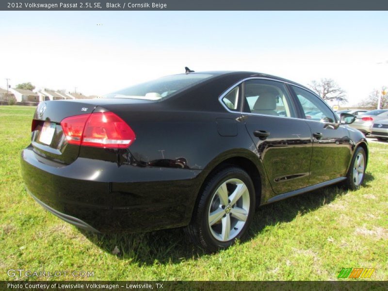 Black / Cornsilk Beige 2012 Volkswagen Passat 2.5L SE