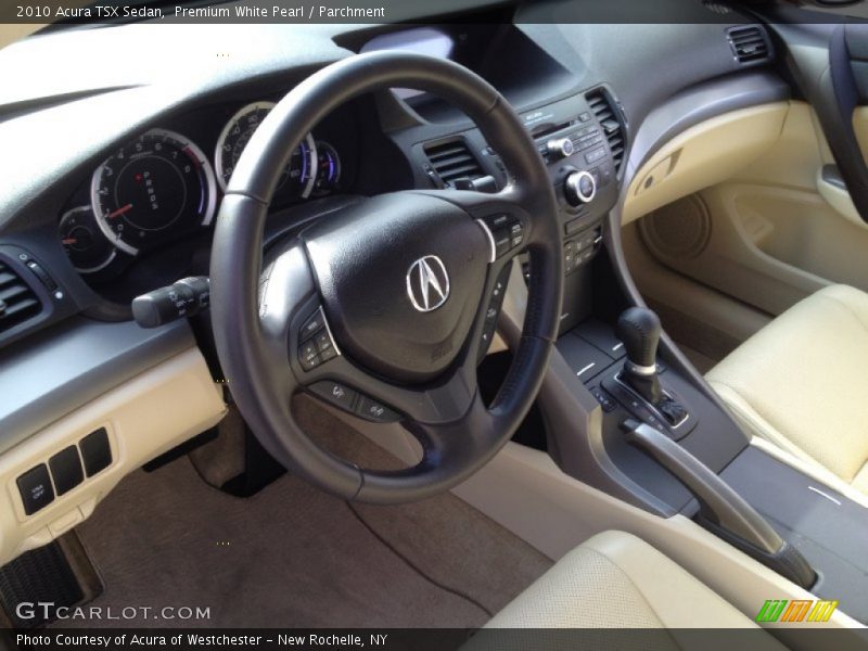 Premium White Pearl / Parchment 2010 Acura TSX Sedan