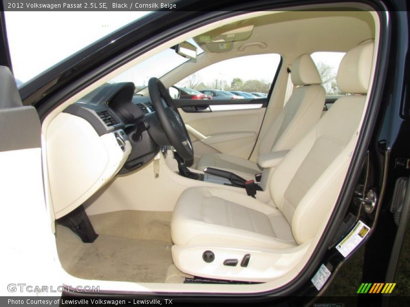 Black / Cornsilk Beige 2012 Volkswagen Passat 2.5L SE